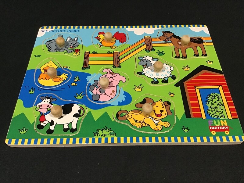 Farm Animals Wooden 8pce Puzzle
