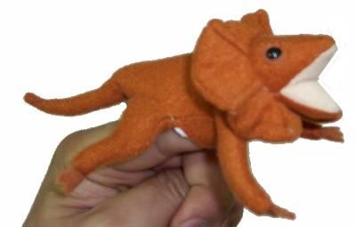 Frill Neck Lizard Finger Puppet