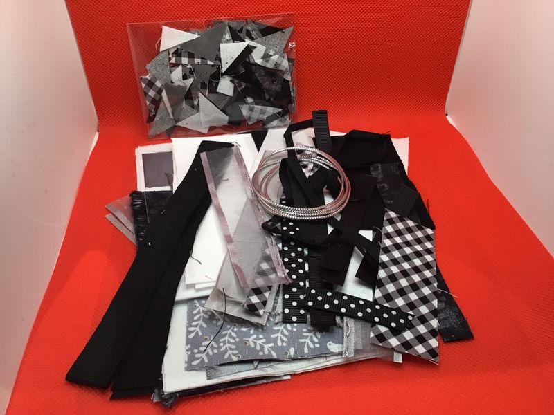 Black Collage Scrap Pack