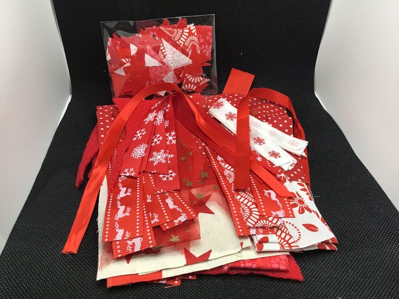 Red Collage Scrap Pack