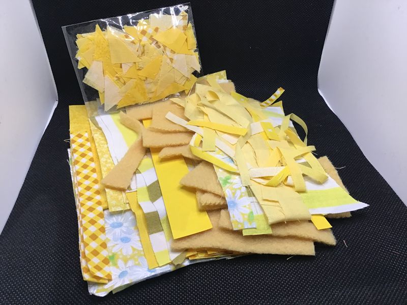 Yellow Collage Scrap Pack