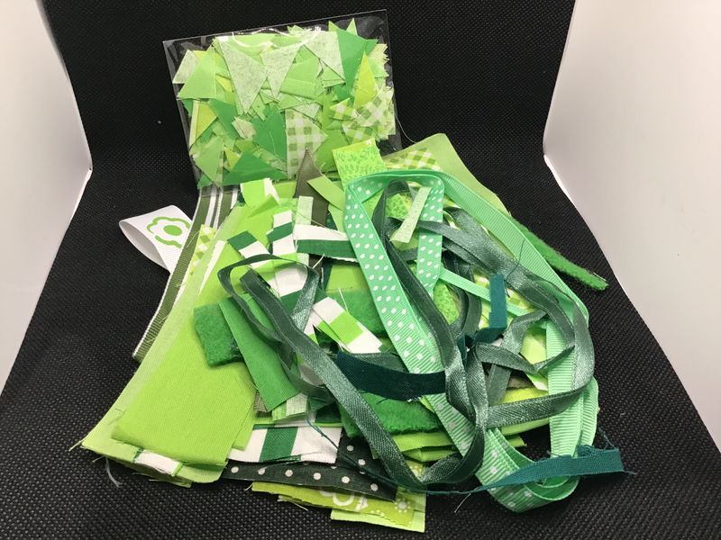 Green Collage Scrap Pack