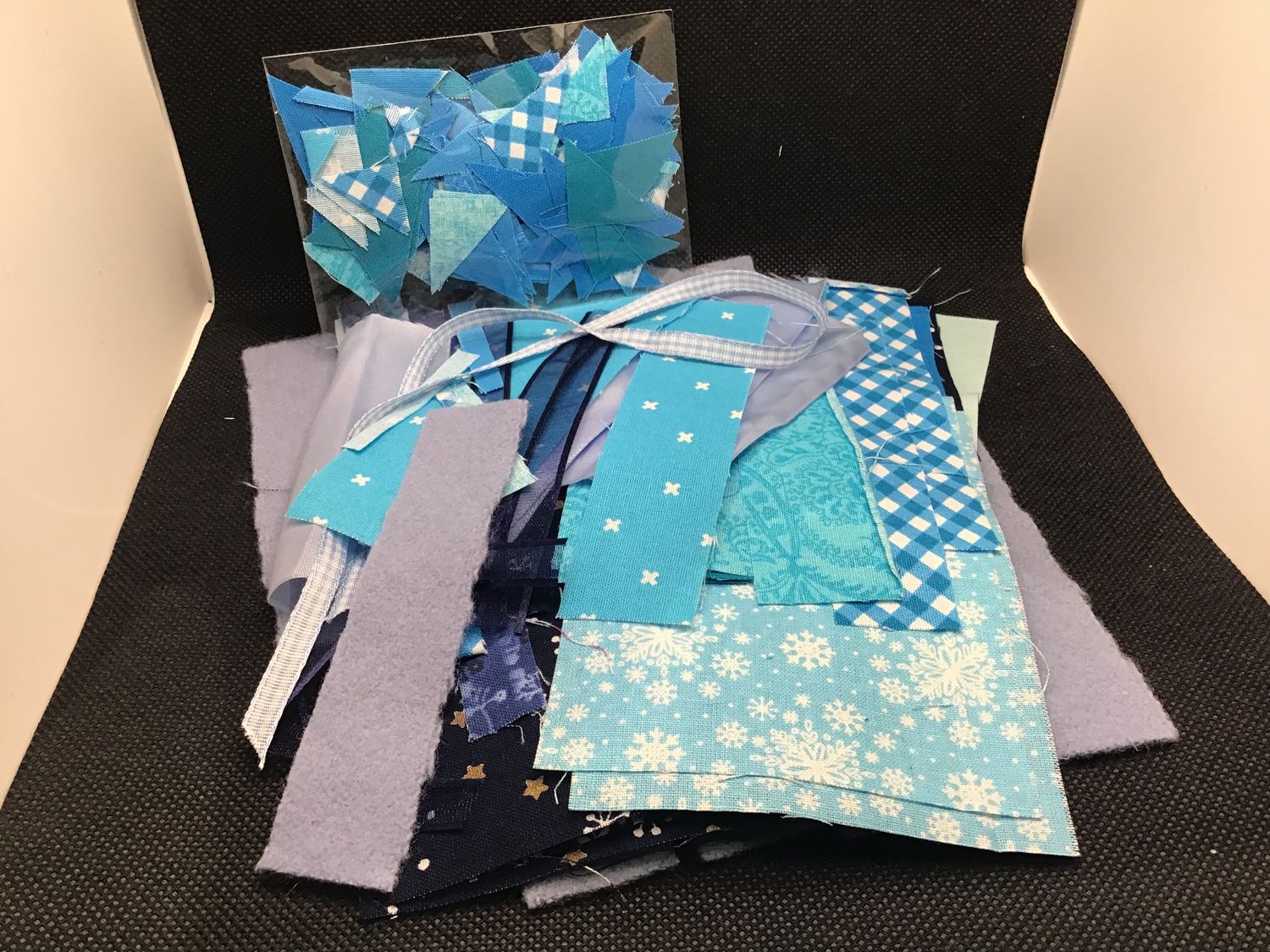 Blue Collage Scrap Pack