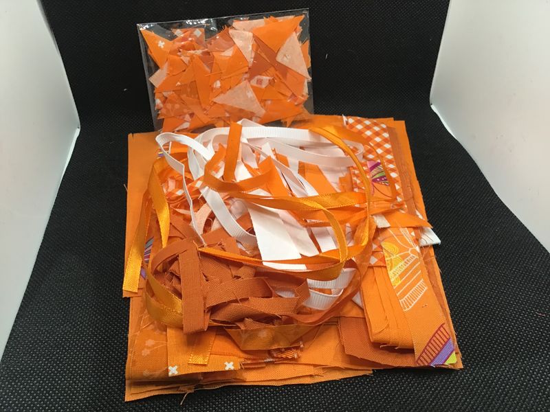 Orange Collage Scrap Pack