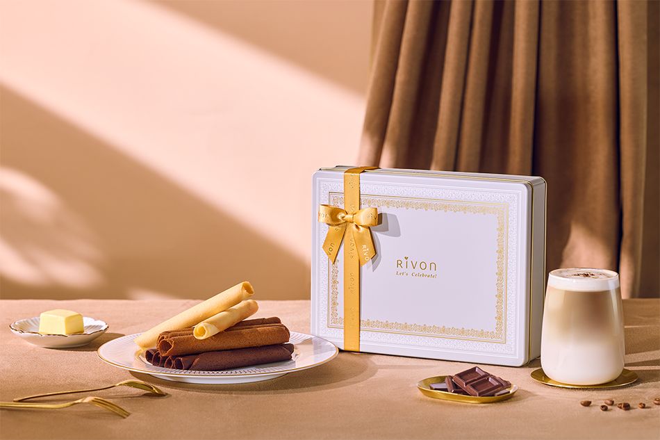 禮坊 法式奶油雪茄捲（綜合口味）鐵盒20入