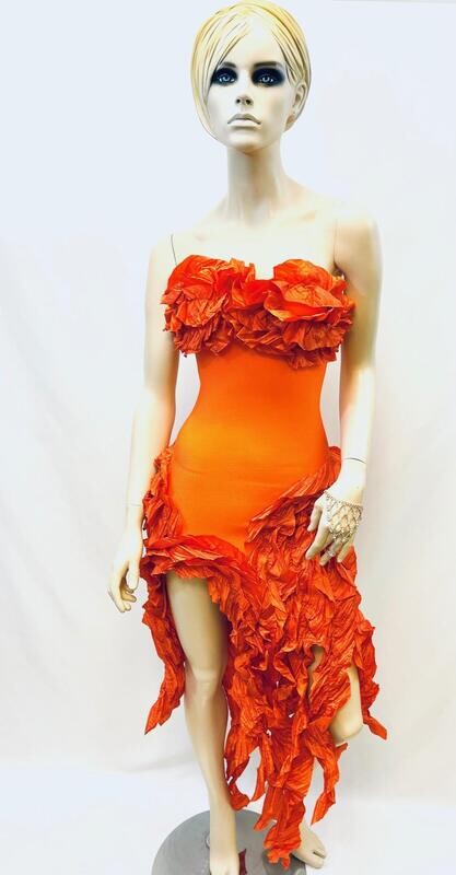 Orange car wash Dress