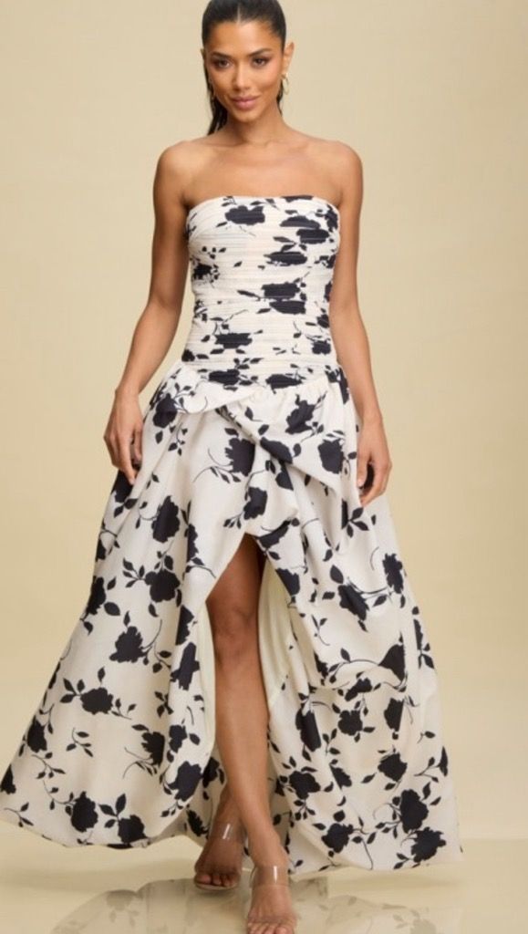 Ivory & Black Dress