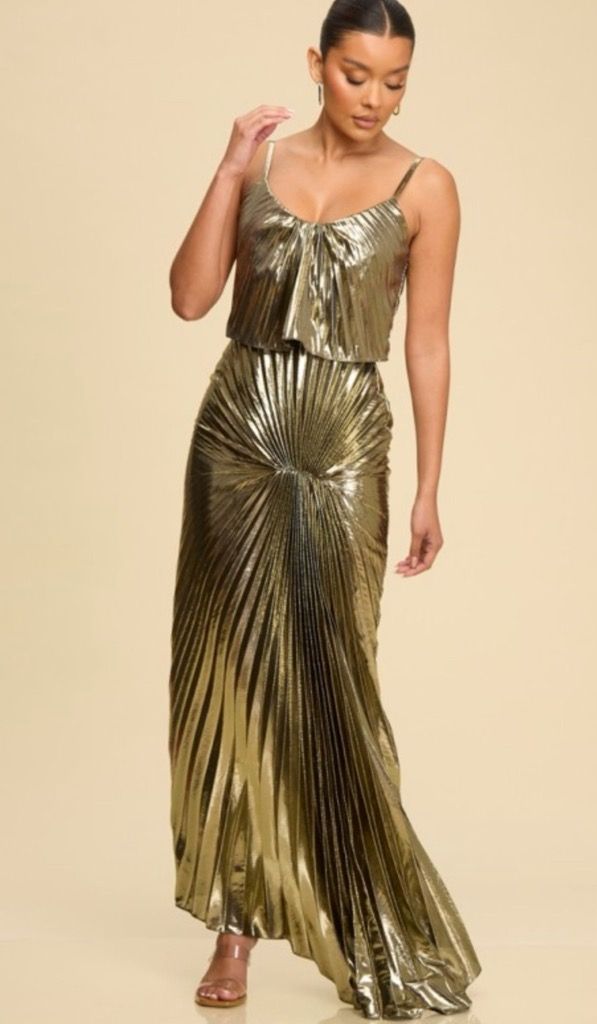 Gold Maxi Dress