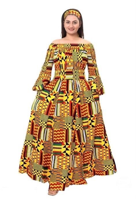 Ankara Dress With Smocking