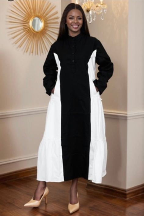 African Dress With White Base