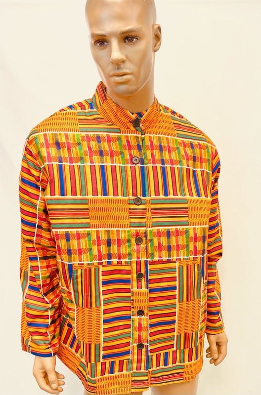 Men's Afrocentric Shirt Jacket