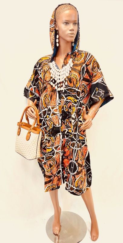 Ladies Afrocentric Hooded Jacket