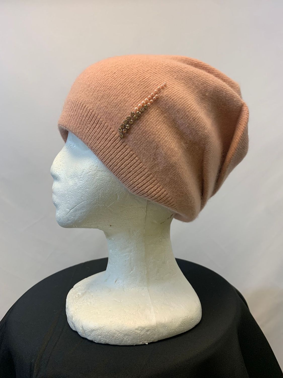 Wool & Acrylic berets with Crystalstones Wool & Acrylic berets with Crystalstones