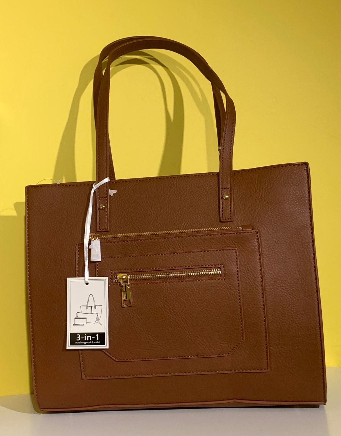 3-in-1 Vegan Leather Hand Bag