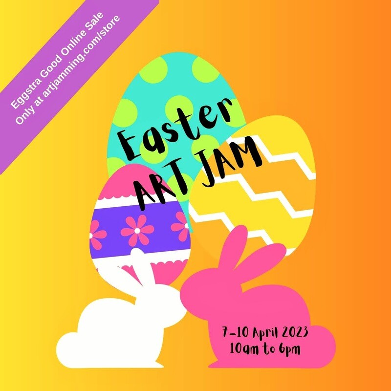 Easter ART JAM for 2 ppl - 2h Session on Baby canvas