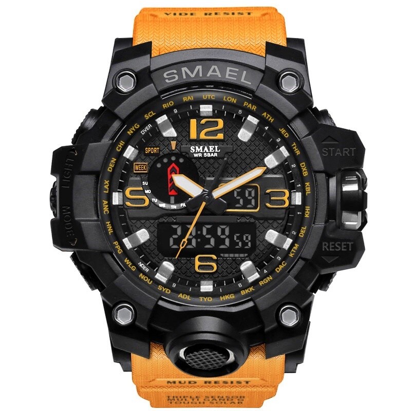 Men Sports Watches Electronic Quartz Wristwatches Waterproof