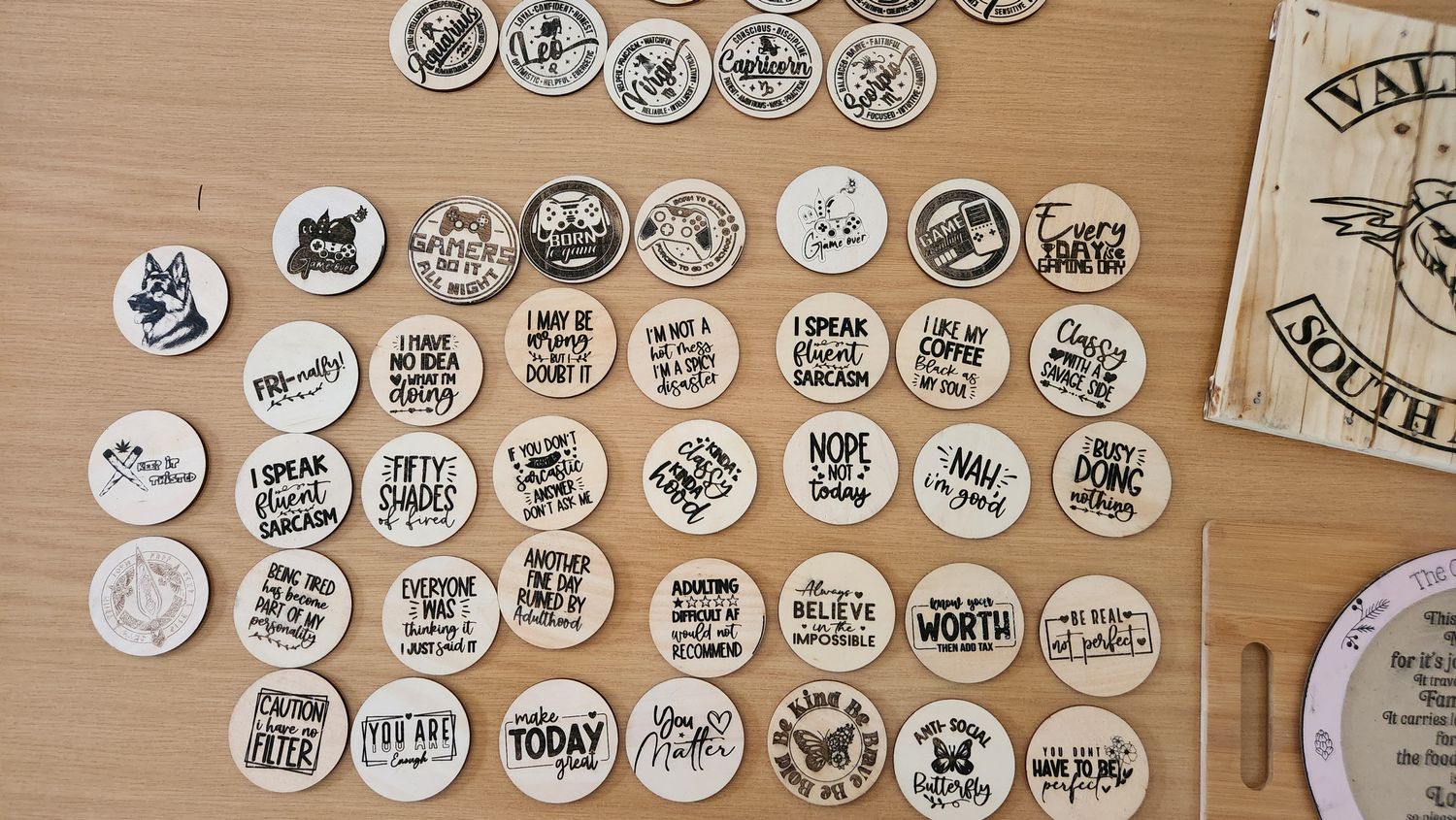 Assortment Coasters (Separate of packs of 4)