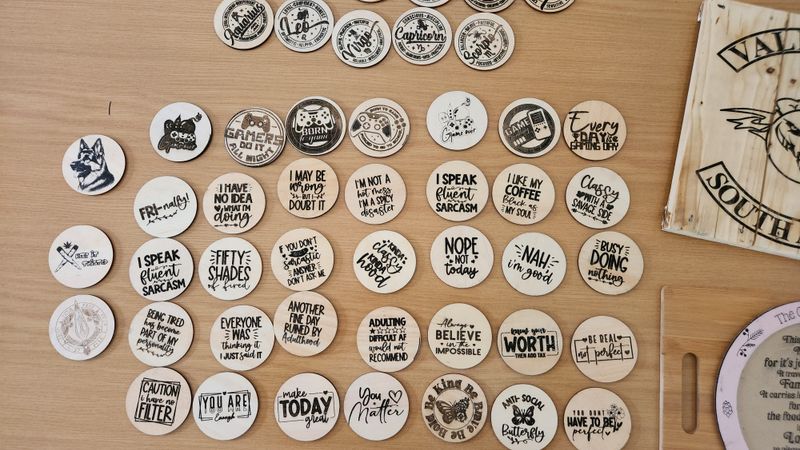 Assortment Coasters (Separate of packs of 4)