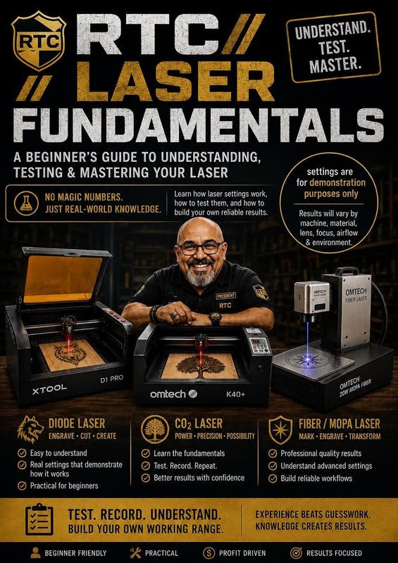 Laser Engraving Settings Guide for Beginners | Power & Speed Charts, Test Grids & Cheat Sheets Laser Engraving Settings Guide for Beginners | Power & Speed Charts, Test Grids & Cheat Sheets
