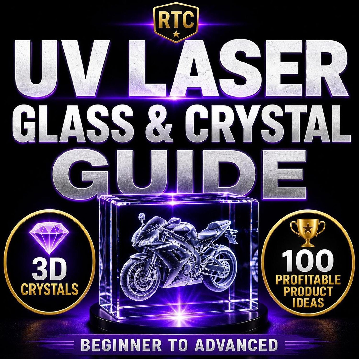 UV Laser Glass &amp; Crystal Engraving Guide | xTool F2 Ultra, 3D Crystal, Settings &amp; Workflows