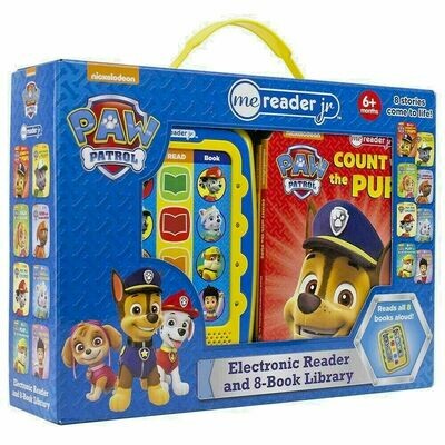 Nickelodeon PAW Patrol Chase, Skye, Marshall, and More! - Electronic Me Reader Jr. 8 Sound Book Library PI Kids