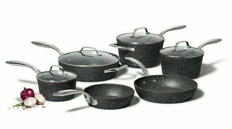 The Rock Starfrit 10 Piece Cookware Set