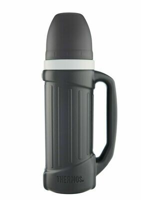 Thermos 1.0 Litre Hercules Stainless Steel Vacuum Insulated Black Floating Flask