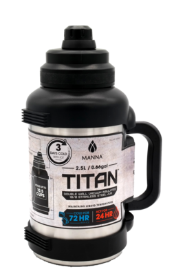 Titan Large 2.5L Litre Stainless Steel Double Insulated Flask