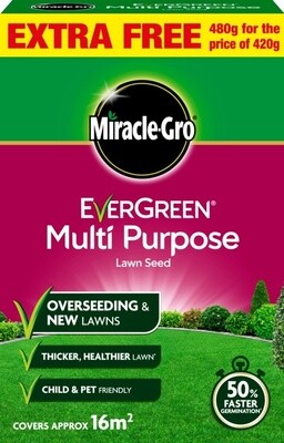 Miracle-Gro Multi Purpose Grass Seed Promo 480gm