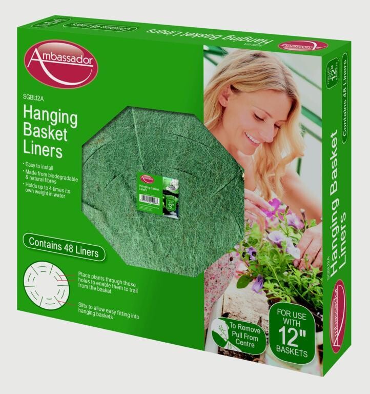Ambassador Hanging Basket Liners 30cm/12"