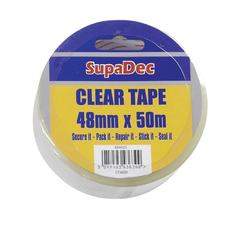 SupaDec Clear Tape 48mm x 50m