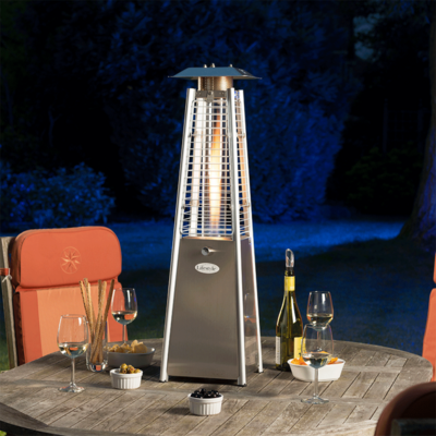Lifestyle Chantico 3Kw Flame Tabletop Outdoor Garden Patio Heater - Summer and Winter Use