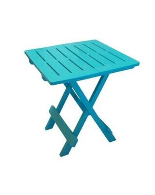 Turquoise Folding Outdoor Plastic Table