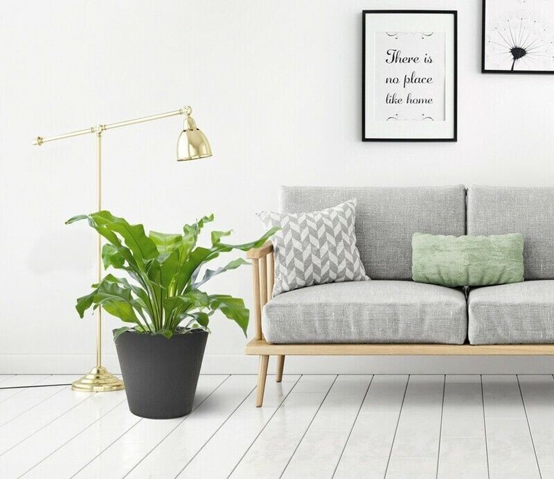 Slate Effect Round Rubber Plant Pot 28cm