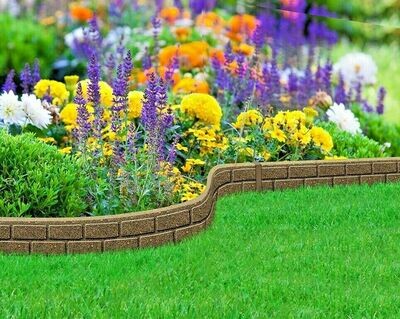 Primeur 1.2 Metre Ultra Curve Garden Border Brick Effect