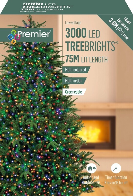 Premier Multicoloured 3000 LED Treebrights