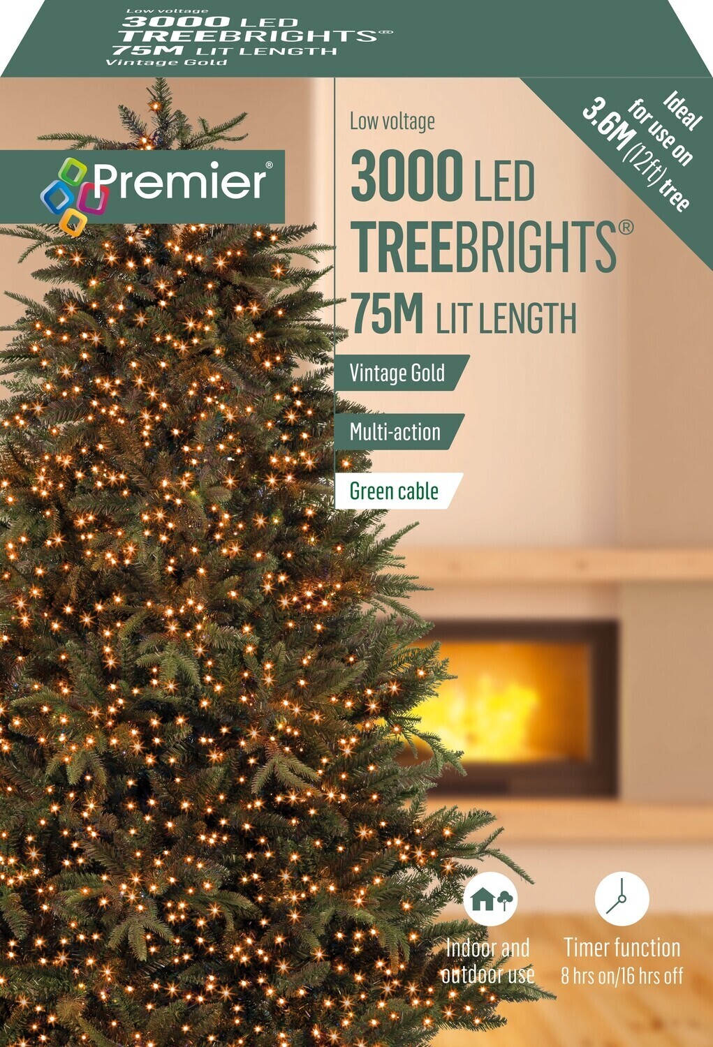 Premier Vintage Gold 3000 LED Treebrights