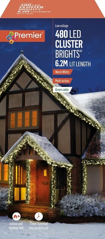Premier Warm White 480 LED Cluster Brights