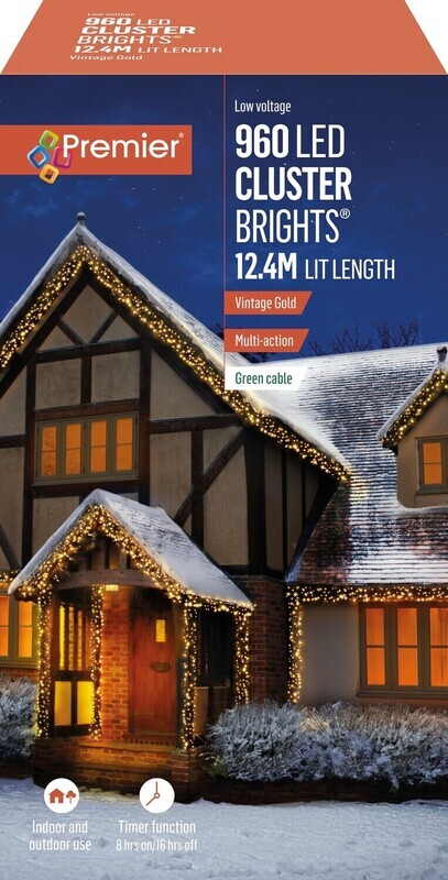 Premier Vintage Gold 960 LED Cluster Brights