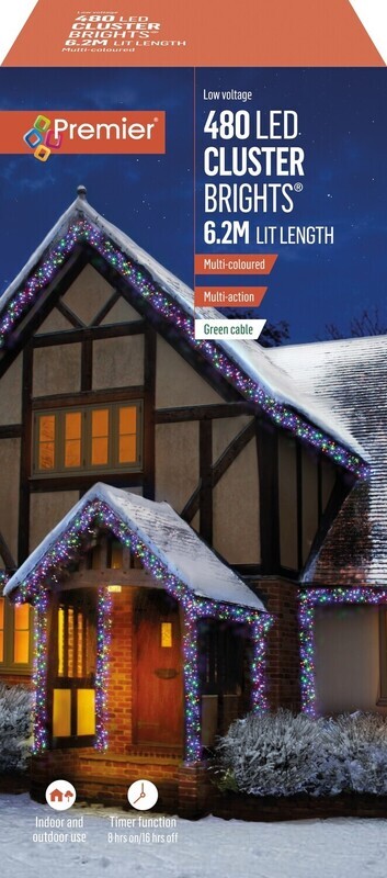 Premier Multi Colour 480 LED Cluster Brights