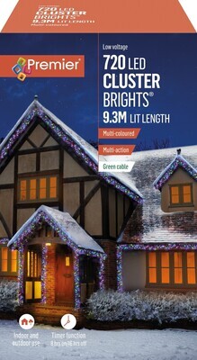 Premier Multicoloured 720 LED Cluster Brights