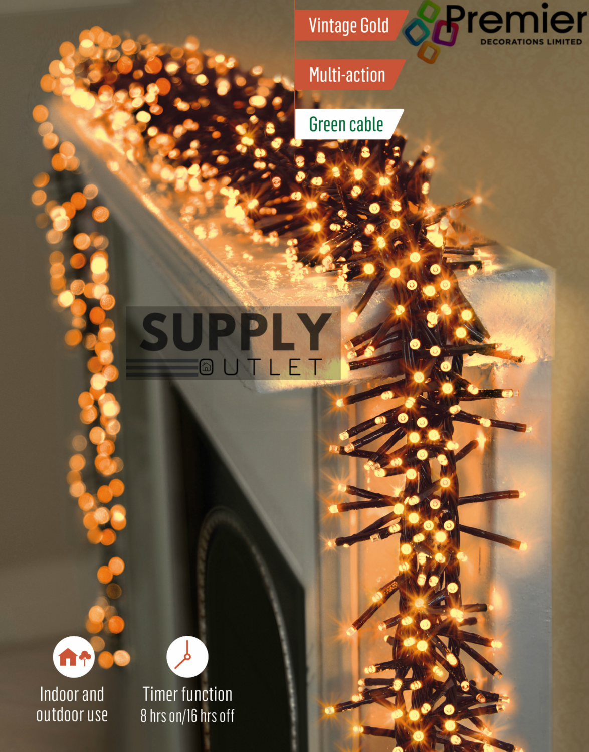 Premier Vintage Gold 480 LED Cluster Brights