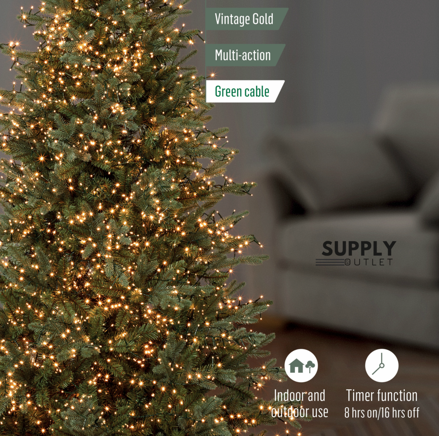 Premier Vintage Gold 500 LED Treebrights