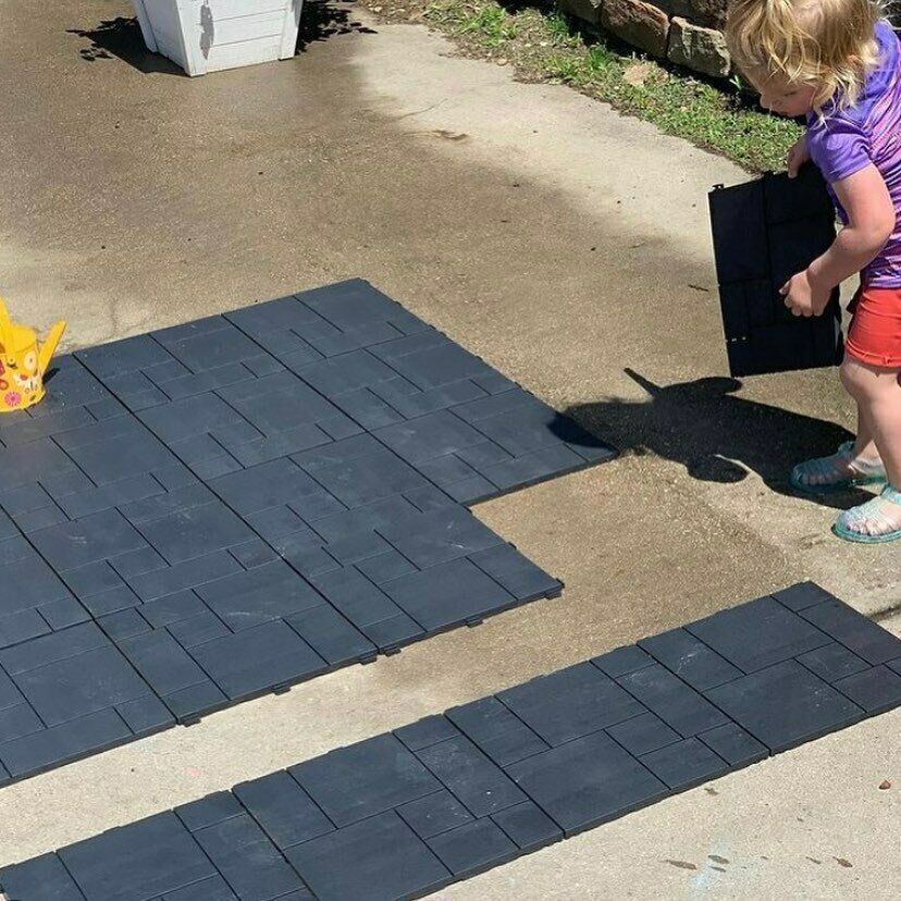 10 Pack Mosaic Garden Interlocking Decking Tiles