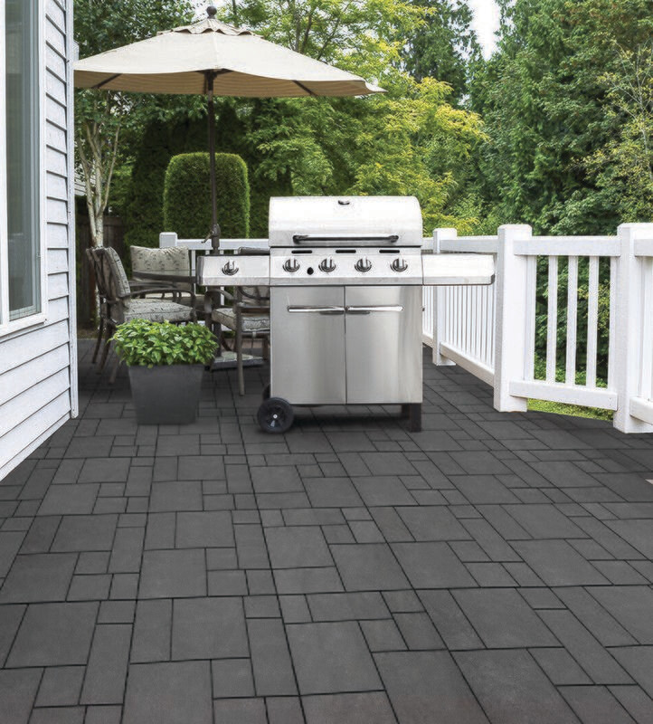 10 Pack Mosaic Garden Interlocking Decking Tiles