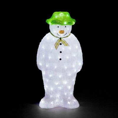 55CM The Snowman Battery Operated Acrylic Light Up LED Christmas Decoration