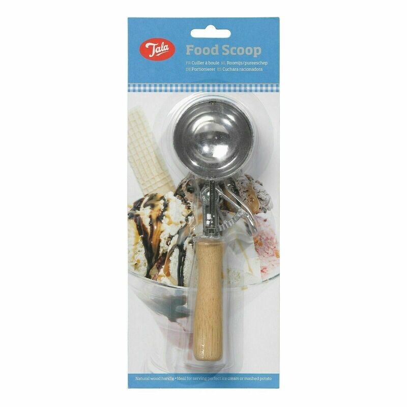 Tala Wooden Handle Ice Cream Food Scoop