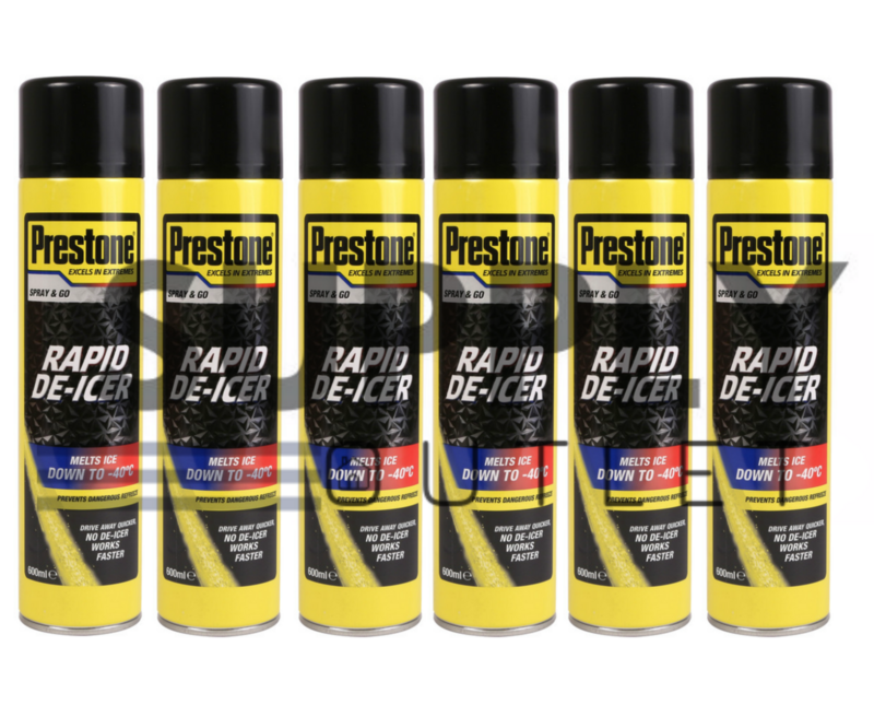 6 x Prestone Car Window De-Icer