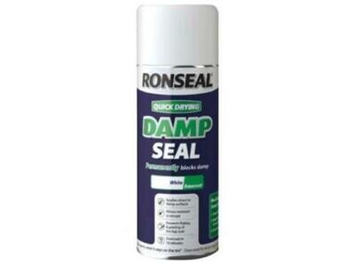 Ronseal Quick Dry Damp Surface Seal Spray White 400ml
