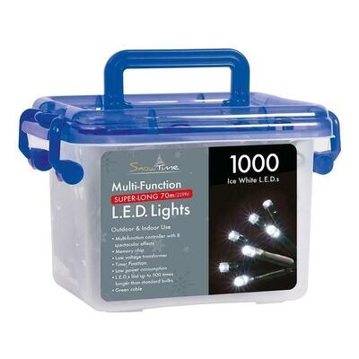 Snowtime 1000 Ice White LED  Christmas Tree Lights Decorations